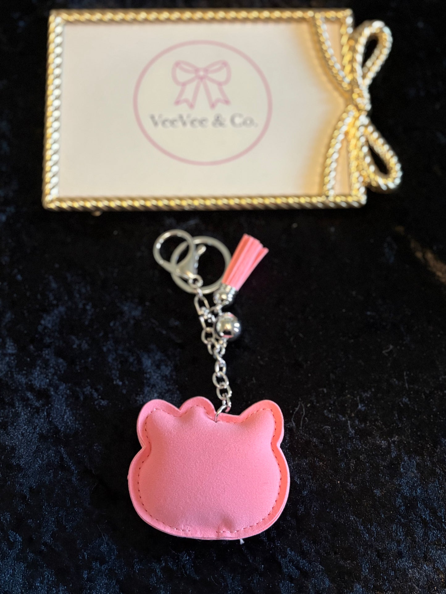 Sparkly Hello Kitty Tassel Keychain