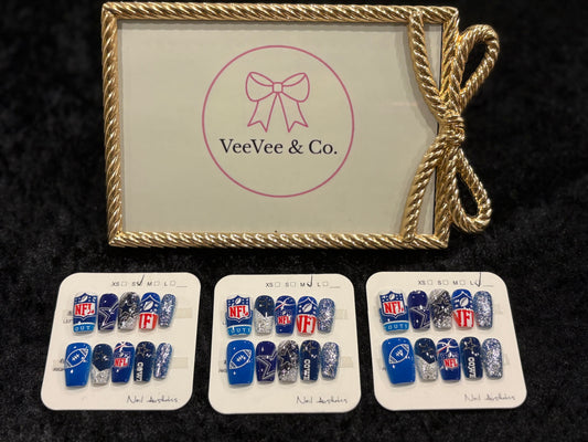 America’s Sweetheart Game Day Nails